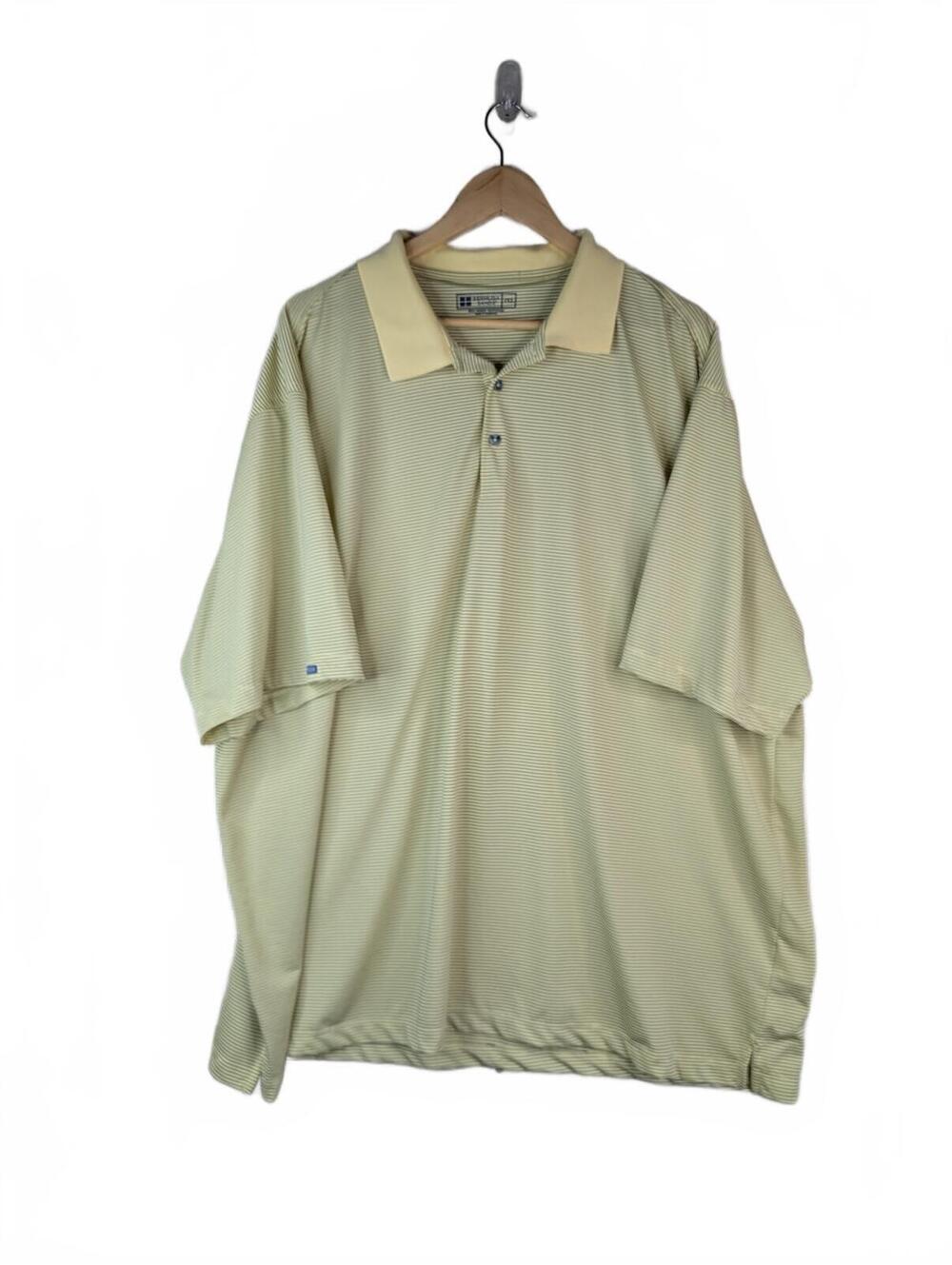 Bermuda‎ Sands Men's Polo Shirt Yellow Striped 3XL